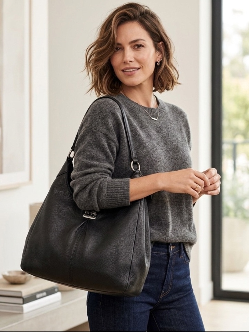 Coach Madison Maggie Hobo/Tote with silk storage bag